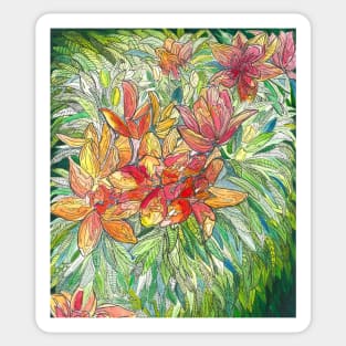 Asiatic Lilies Sticker